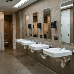 restroom cleaning