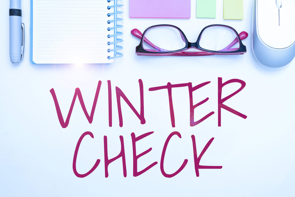 Writing displaying text Winter Check. Business approach Coldest Season Maintenance Preparedness Snow Shovel Hiemal Flashy School Office Supplies, Teaching Learning Collections, Writing Tools,